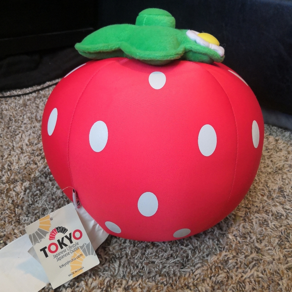 SOLD NWT Strawberry Ichigo Pillow Ball